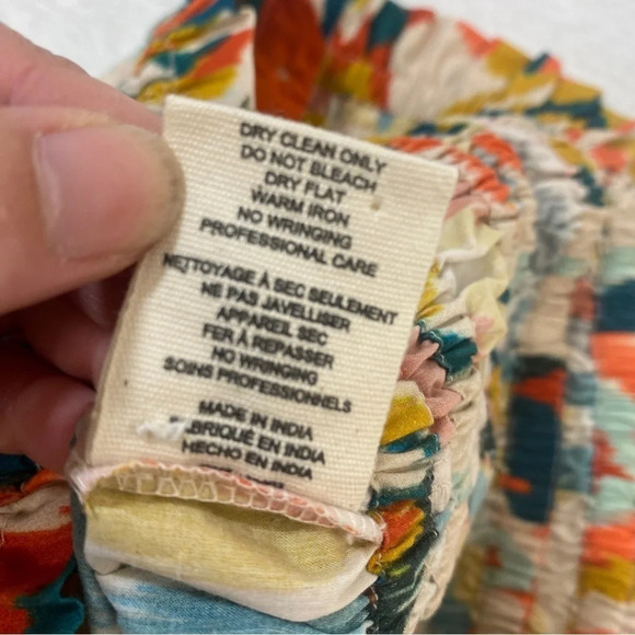 Chufy Tank Blouse Ruched Smocked Crop S Jimmy Tara Red - Picture 10 of 11